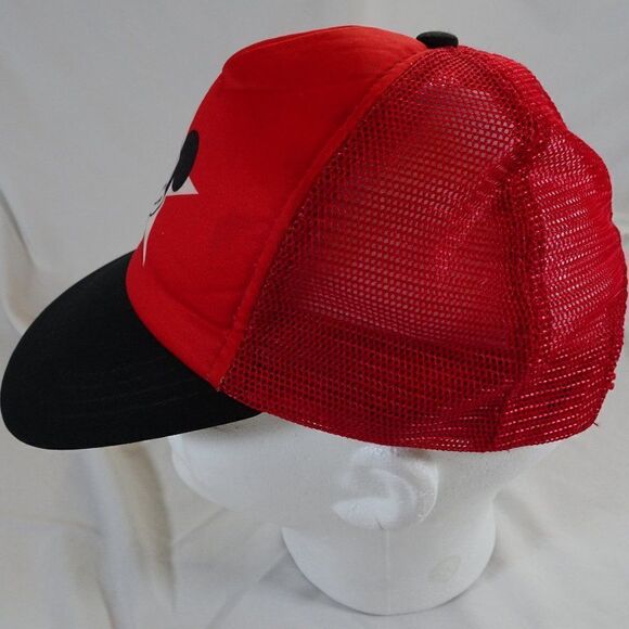 Vintage 90s Walt Disney Productions Mickey Mouse Child Size Trucker Hat Cap - Picture 2 of 8